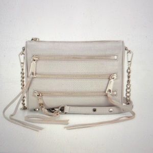 Rebecca Minkoff Grey Mini 5 Zip Crossbody Bag